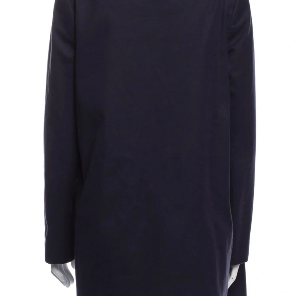 Stella McCartney Swing Thick Cotton Dark Blue Jacket Coat Sz EU 42 US S/ M